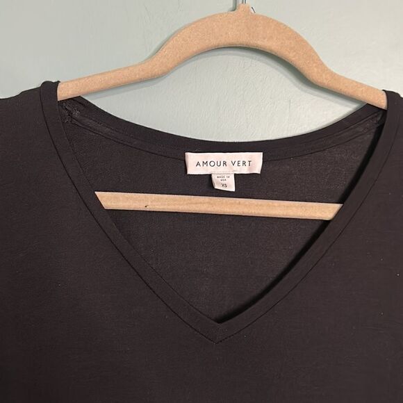 Amour Vert Super Soft VNeck TShirt Dress - Picture 4 of 7